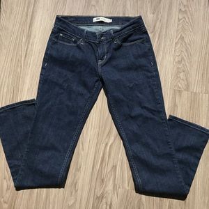 Levi's 524 Straight Leg Dark Wash Jeans